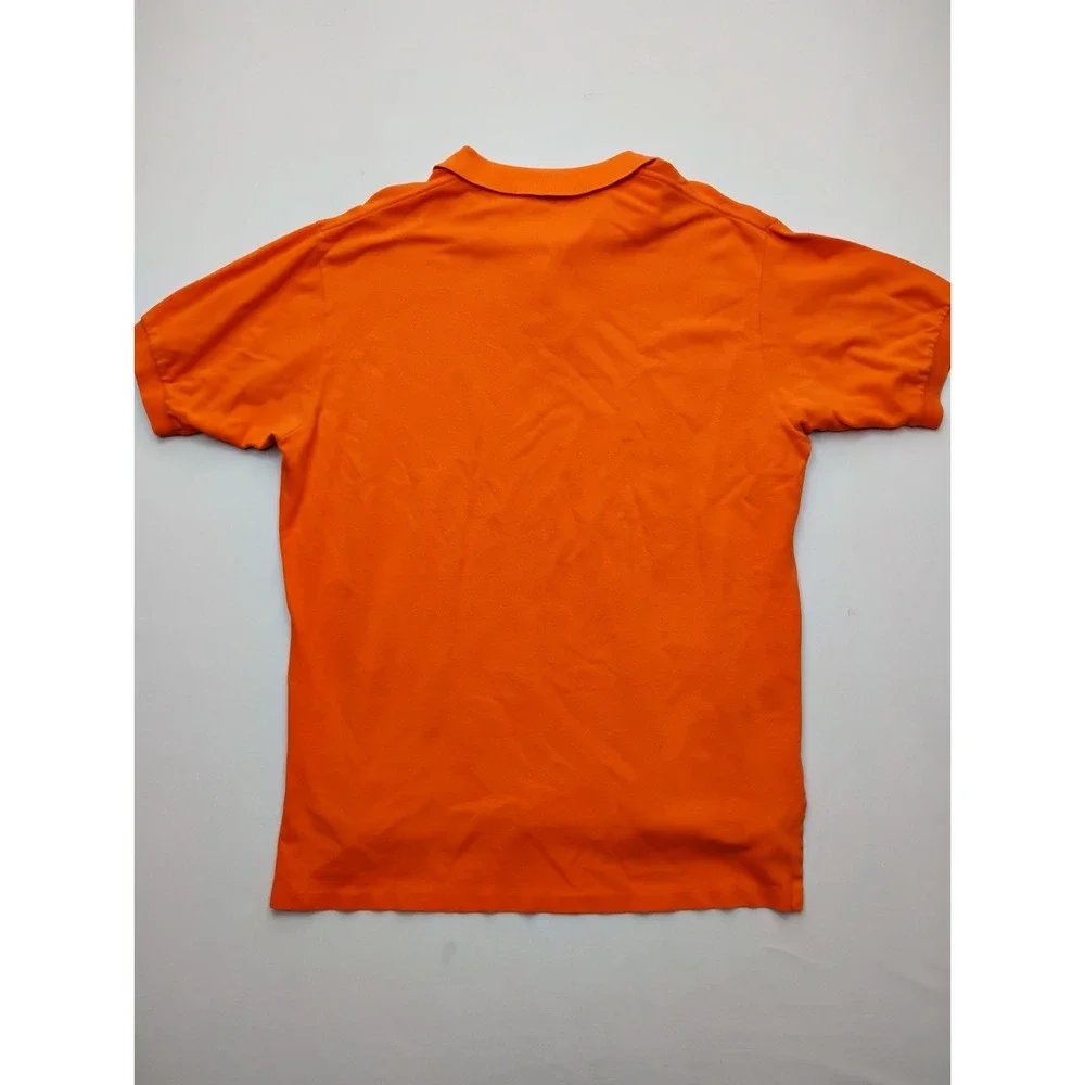 VTG Polo By Ralph Lauren Polo Shirt Mens xL Orange 100% Cotton Pony Logo Classic